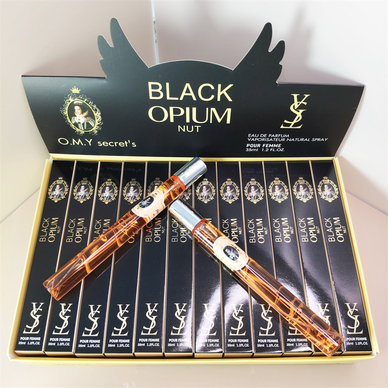 Perfume de 35 ml, Versión Q, Popular Transfronterizo, para Hombre y Mujer, en Tubo de Ensayo, Fragancia Floral y Frutal, Perfume Portátil, Venta al por Mayor