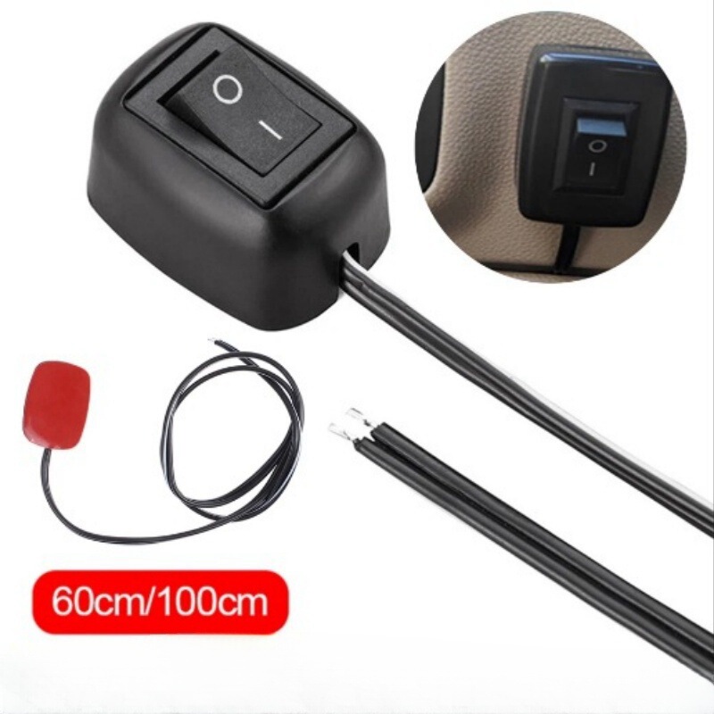 Simple DIY Universal Car Switch Adhesive Toggle Switch with Wire 60Cm/100Cm Boat Switch 12V