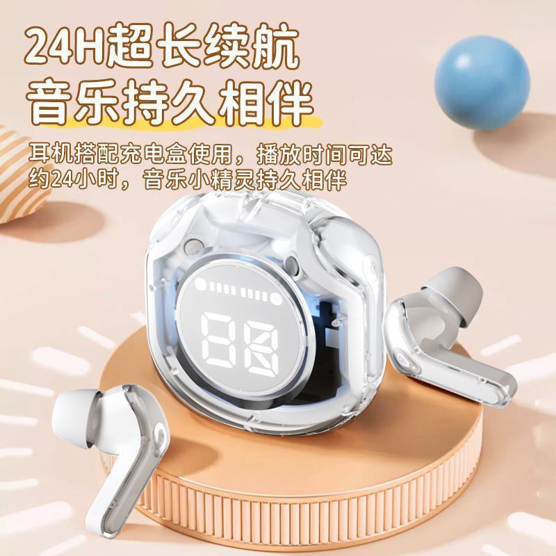 2025 新しい透明ワイヤレス Bluetooth ヘッドセットノイズリダクションヘッドセット高品質 Bluetooth ヘッドセットクロスボーダー Bluetooth ヘッドセット|undefined