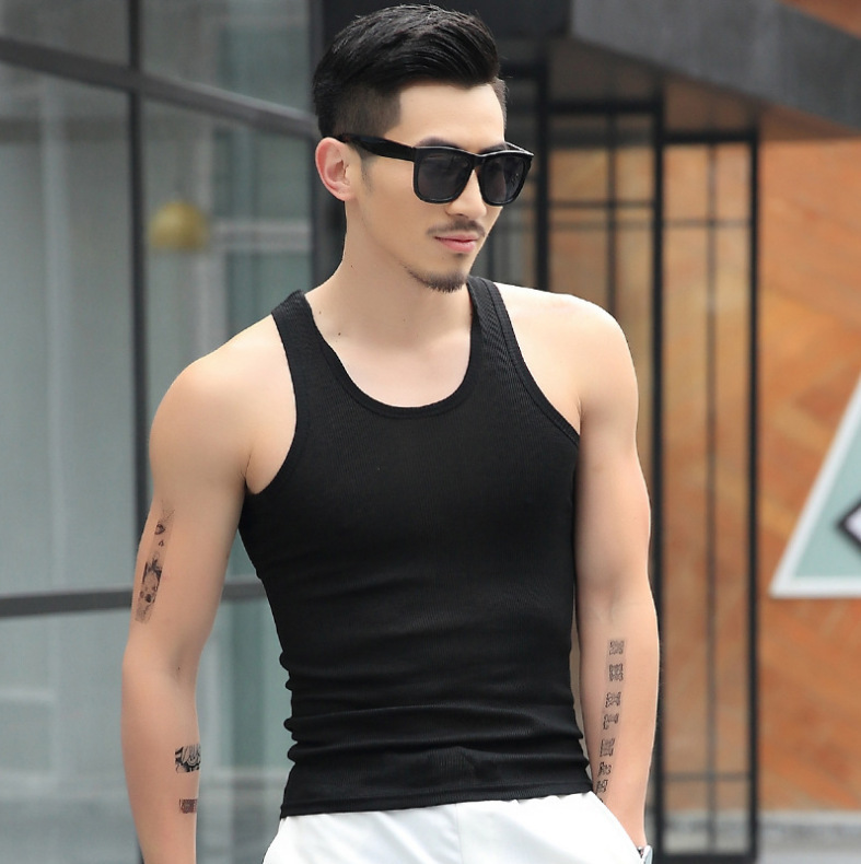 Men's vest manufacturers sell elastic breathable bodybuilding hurdles wholesale slim spell a lot of 9.9 supply Men's vest manufacturers sell elastic breathable bodybuilding hurdles wholesale slim spell a lot of 9.9 supply