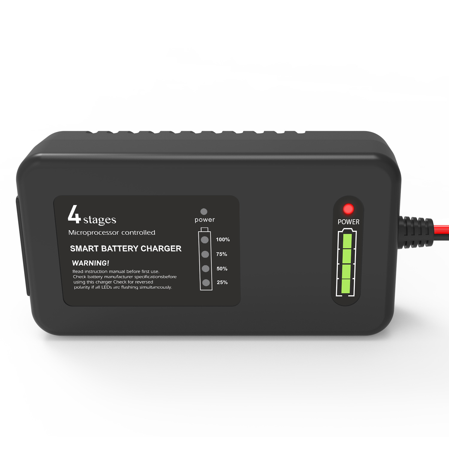 29.2V2A铁锂电池智能充电器4段式充电充满关断LED电量显示