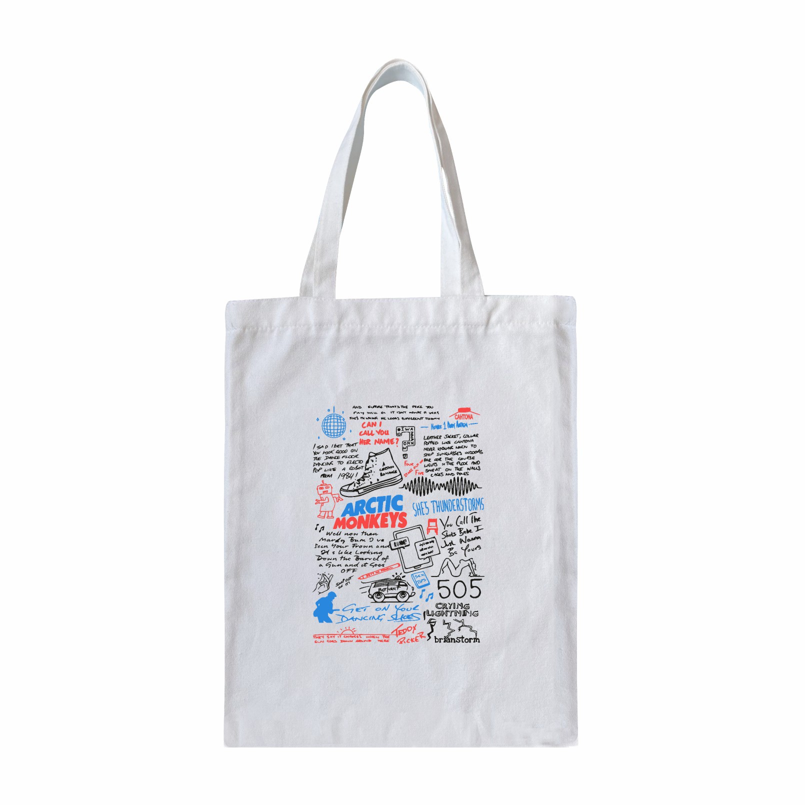 2025 nuevo anime japonés de dibujos animados rock mono ártico patrón de álbum de música de venta caliente bolsas de mano transfronterizas