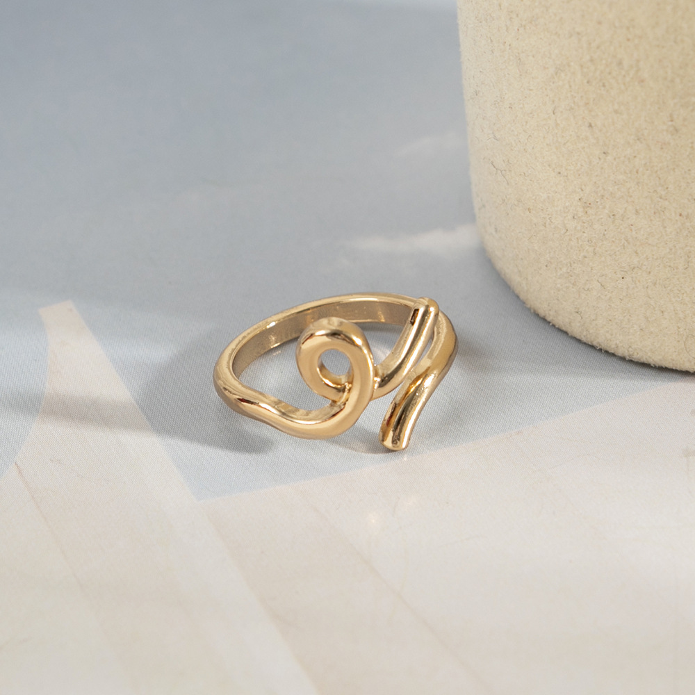 1 Piece Simple Style Geometric Metal Women's Rings display picture 3
