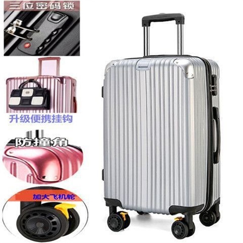 Maleta trolley 24 pulgadas 22 pulgadas maleta para estudiantes maleta para hombres y mujeres maleta de embarque caja de contraseña de 20 pulgadas 26 pulgadas cuero