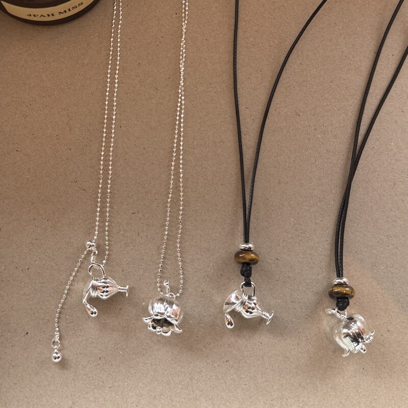 Blogger's Same Style Instagram Versatile Personality-Enhancing Magic Lamp Bell Flower Design Fashionable European and American Cross-Border Sweater Chain Necklace Blogger's Same Style Instagram Versatile Personality-Enhancing Magic Lamp Bell Flower Design Fashionable European and American Cross-Border Sweater Chain Necklace