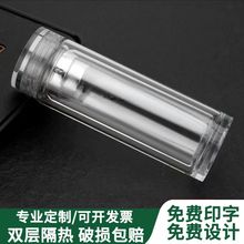 双层玻璃杯 创意礼品隔热透明加厚水杯 印制LOGO批发促销广告茶杯