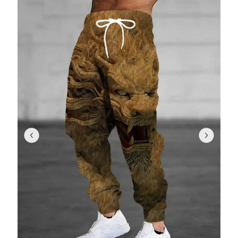 Otoño de 2025 nuevos pantalones casuales europeos y estadounidenses transfronterizos pantalones de impresión digital 3D directos de fábrica