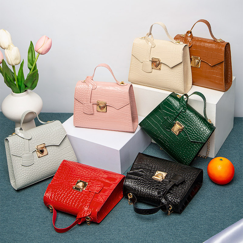 Bolso de piedra coreano 2022 bolso de mano de mujeres bolso de mano simple bolso de cocodrilo Kelly image 3