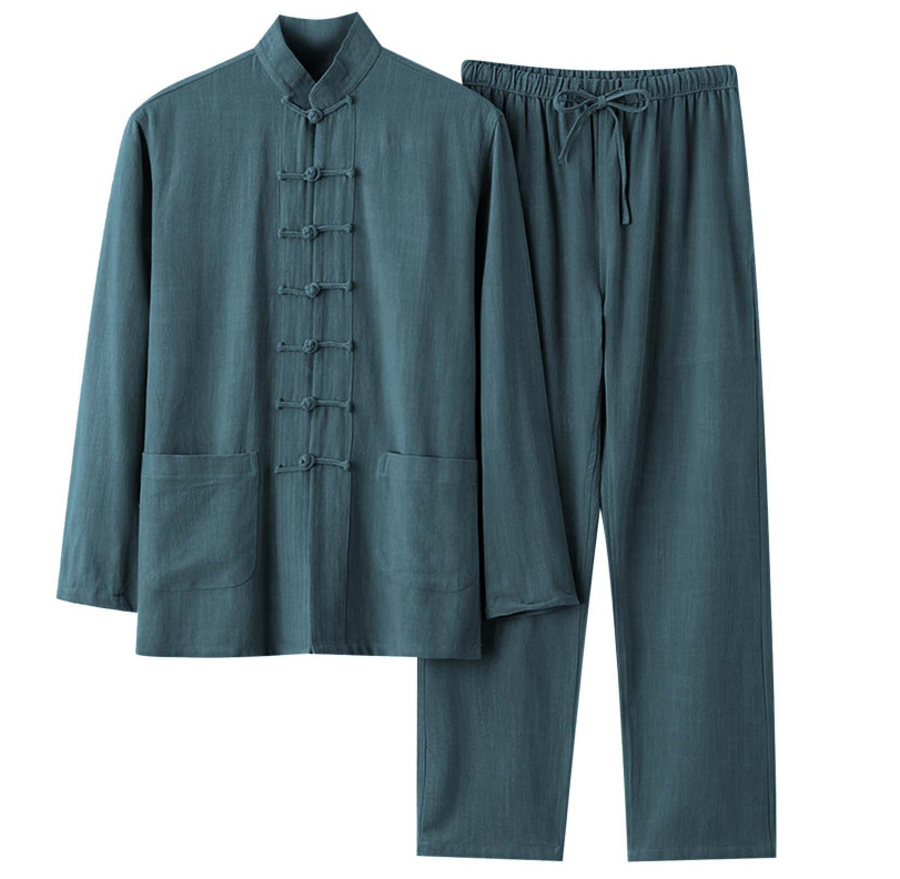 Thin set, Chinese style, cotton and linen