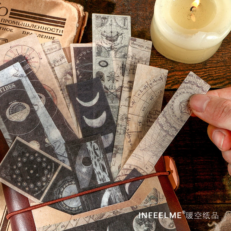 Декоративные наклейки (Infeel.me) для винтажного фотоальбома и планировщика, ретро дизайны, накладные листы
