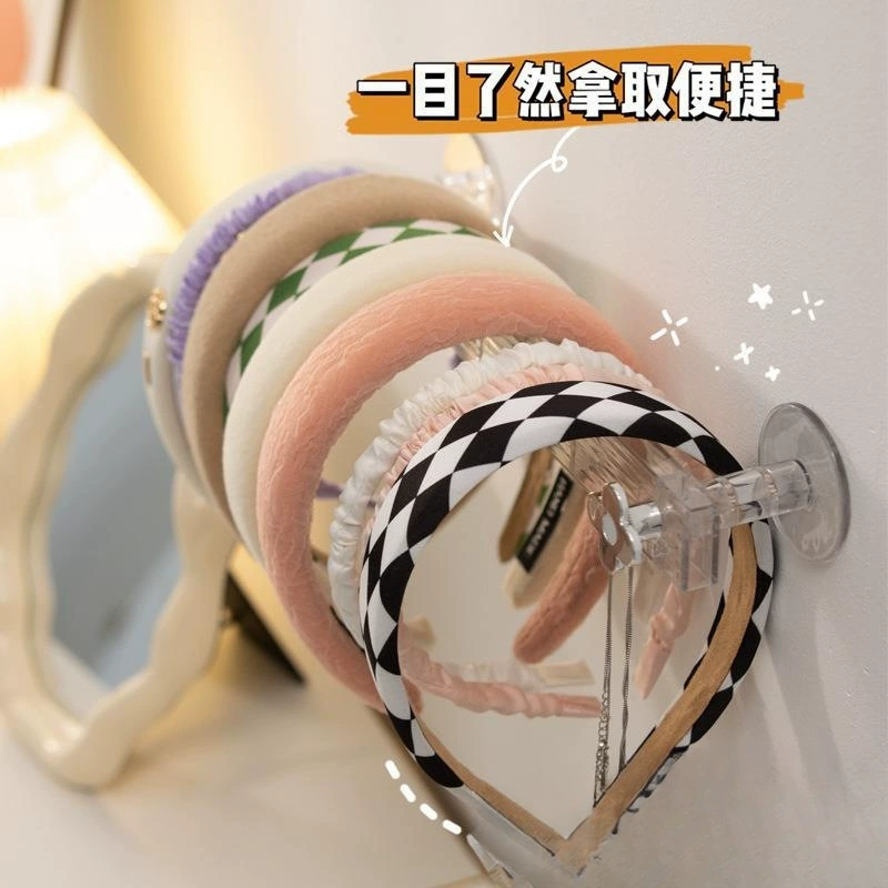 Настенная многофункциональная стойка для хранения повязок на голову для аксессуаров для волос, заколок, заколок, крючков, полок для демонстрации ювелирных изделий, шелковых цветов