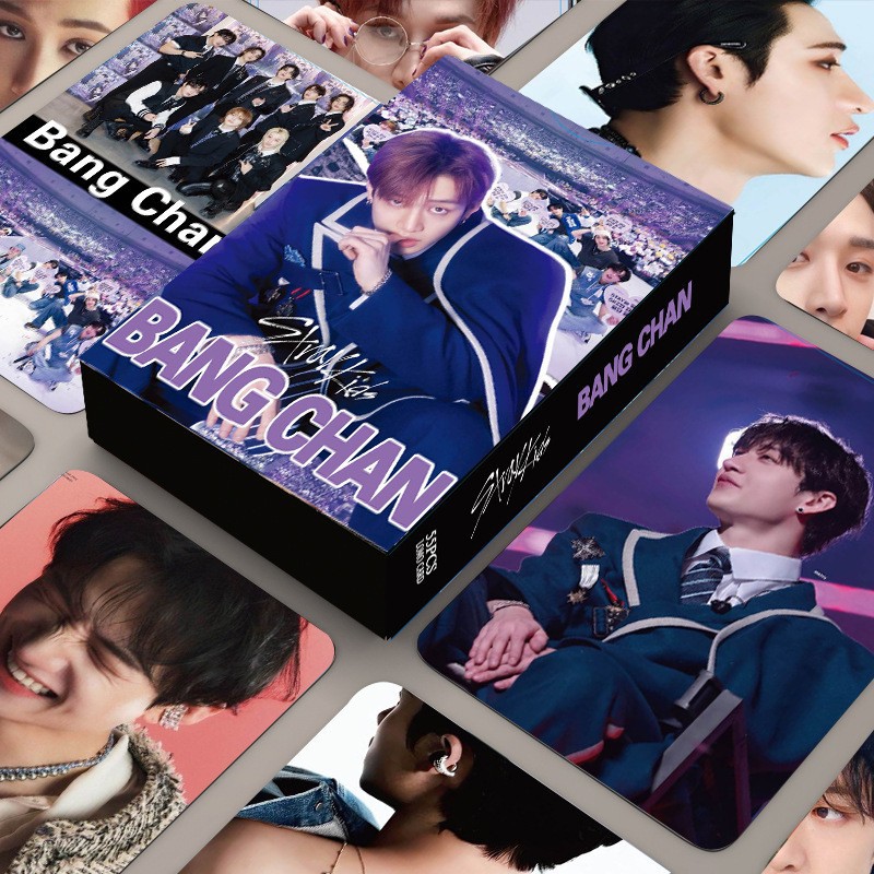 Cadena total de gran cantidad de nuevos productos en stock 55 tarjetas de álbum SKMyBreath KPOP estrella alrededor de la tarjeta de colección LOMO