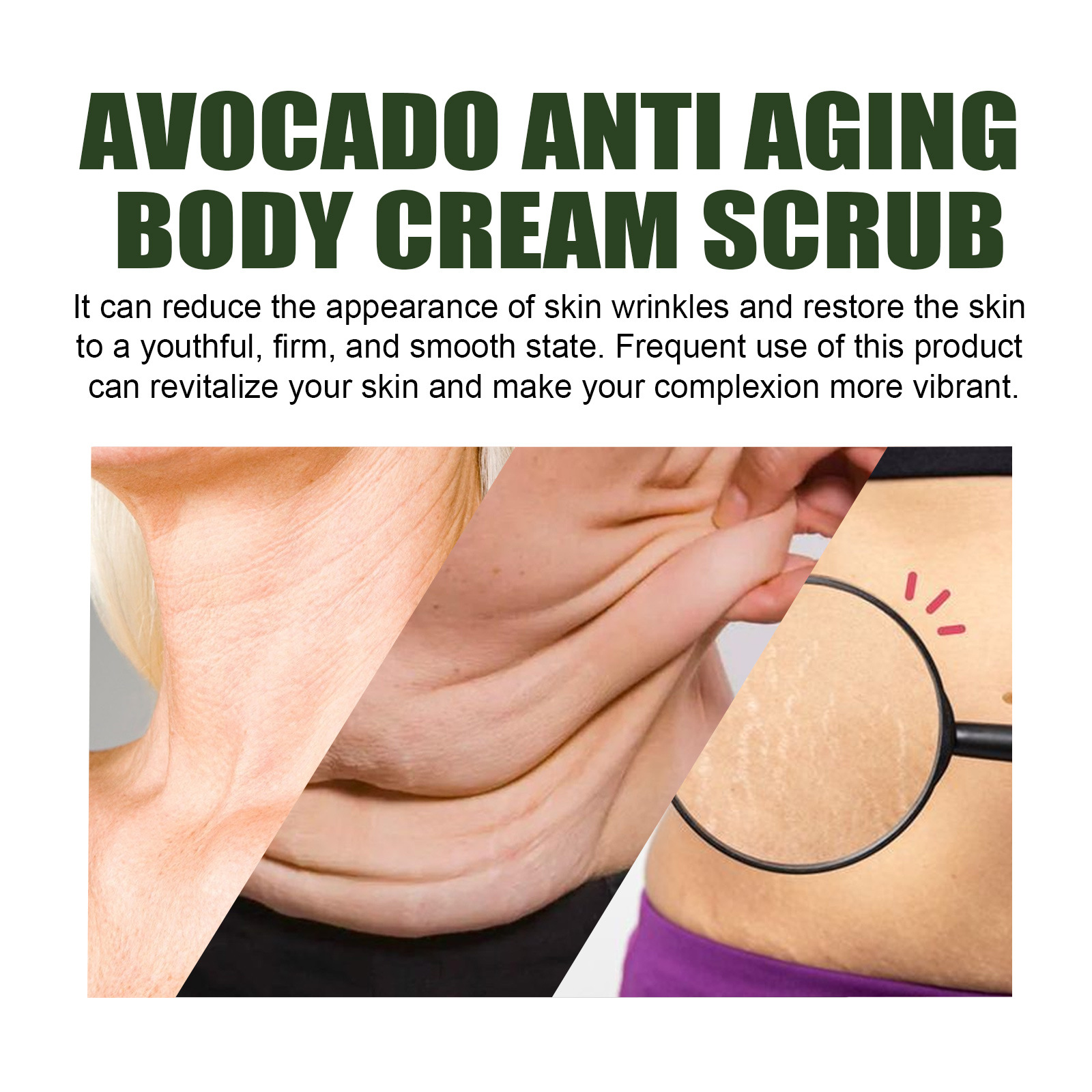 EELHOE Avocado Scrub exfoliates dead skin, gently cleanses the body, moisturizes, firms, softens and whitens the skin._voghion.com