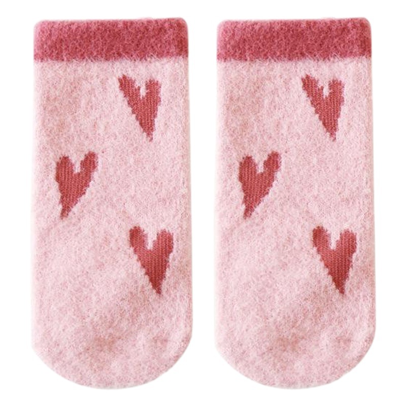 Calcetines de bebé nuevo Otoño e Invierno niños y niñas espesado forro polar recién nacido bebé calcetines Corea lindo dibujos animados NIÑOS Calcetines