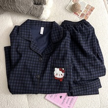 mikko睡衣女款春秋季云朵棉长袖长裤ins日系可爱夏季家居服套装