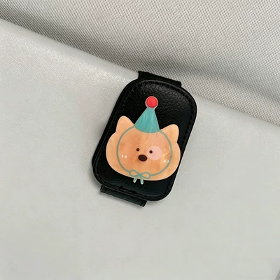 Car Glasses Clip/Bill Clip, for Car Storage, Bear-Shaped - cuckold-bear-black-glasses-clip