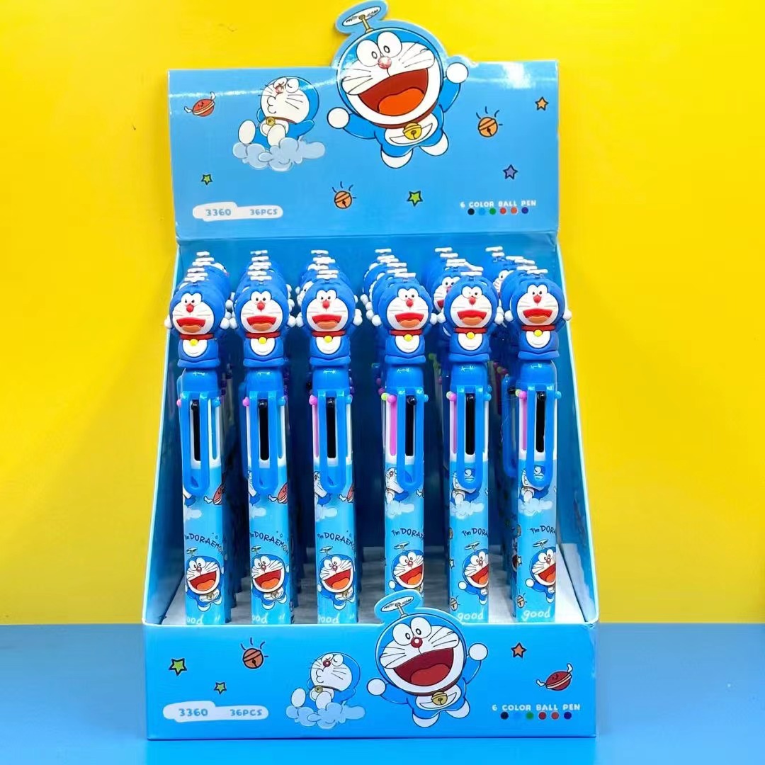 El Comercio exterior Sanrio coolomi de silicona de 6 colores bolígrafo gran oído perro melodía Spider-Man Multi-Color Diario pluma lote