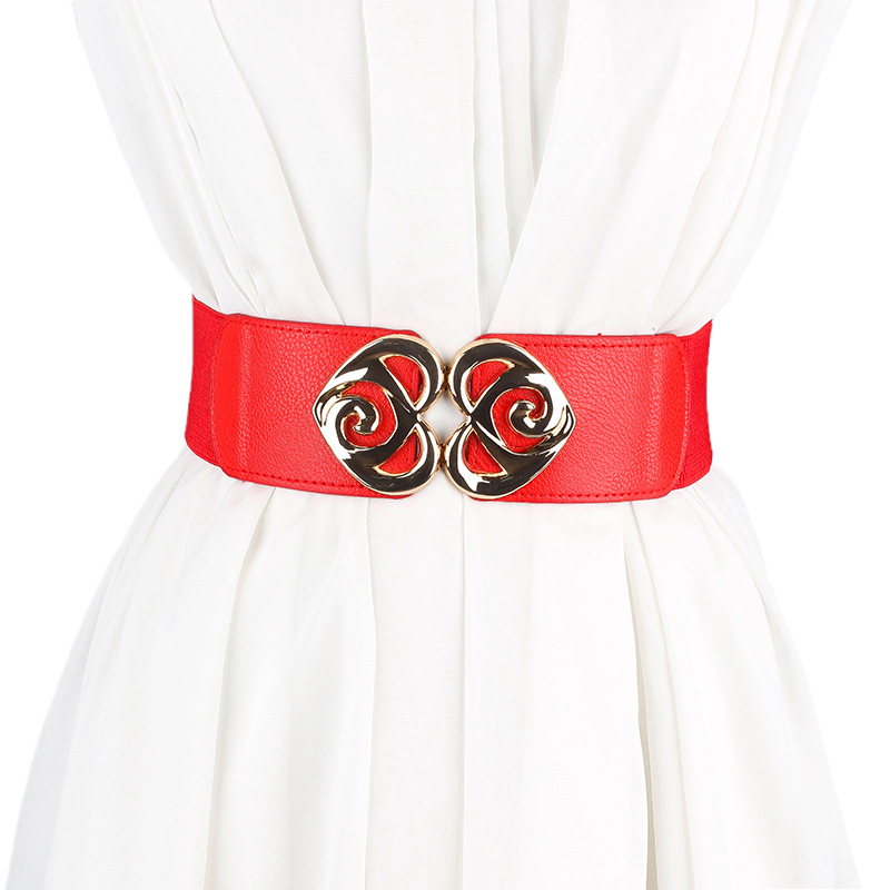 Elastischer Breiter Taillengürtel Modisches Accessoire Für Damen_voghion.com