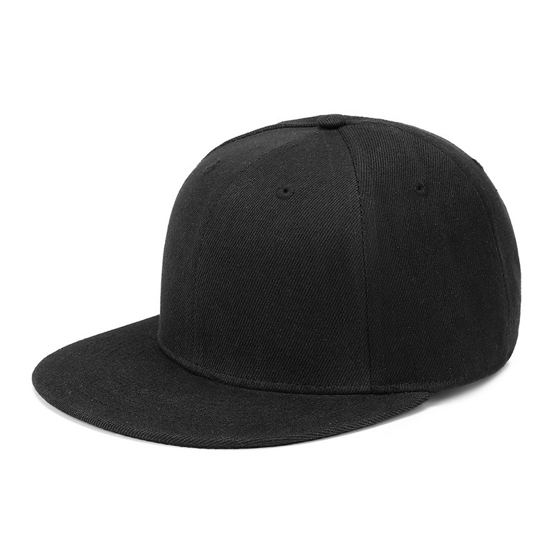 Manufacturer's Bare Six-Piece Hard-Top Hip-Hop Hat Supports Customized Logo Embroider and Printed Peaked Cap Specifically for Cross-Border Export