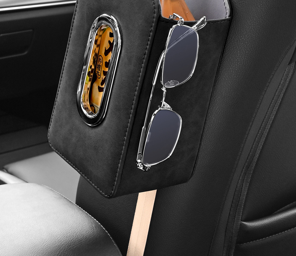 Car Tissue Box, New Multifunctional Storage Bag, Seat Side Tissue Holder, Complete Collection of Car Interior Accessories