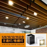 方通射灯吊顶led灯方形方通双头明装  格栅筒灯射灯cob商用斗胆灯