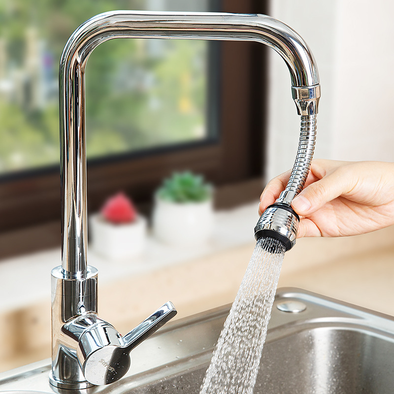 Grifo a prueba de salpicaduras de la cabeza alargada boquilla de filtro de cocina boquilla de ducha ahorrador de agua grifo de pelele extensor