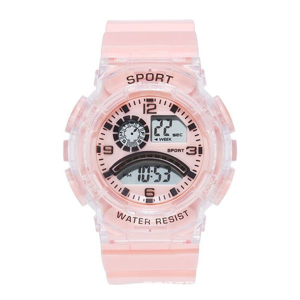 Transparent electronic universal men's watch for men and women