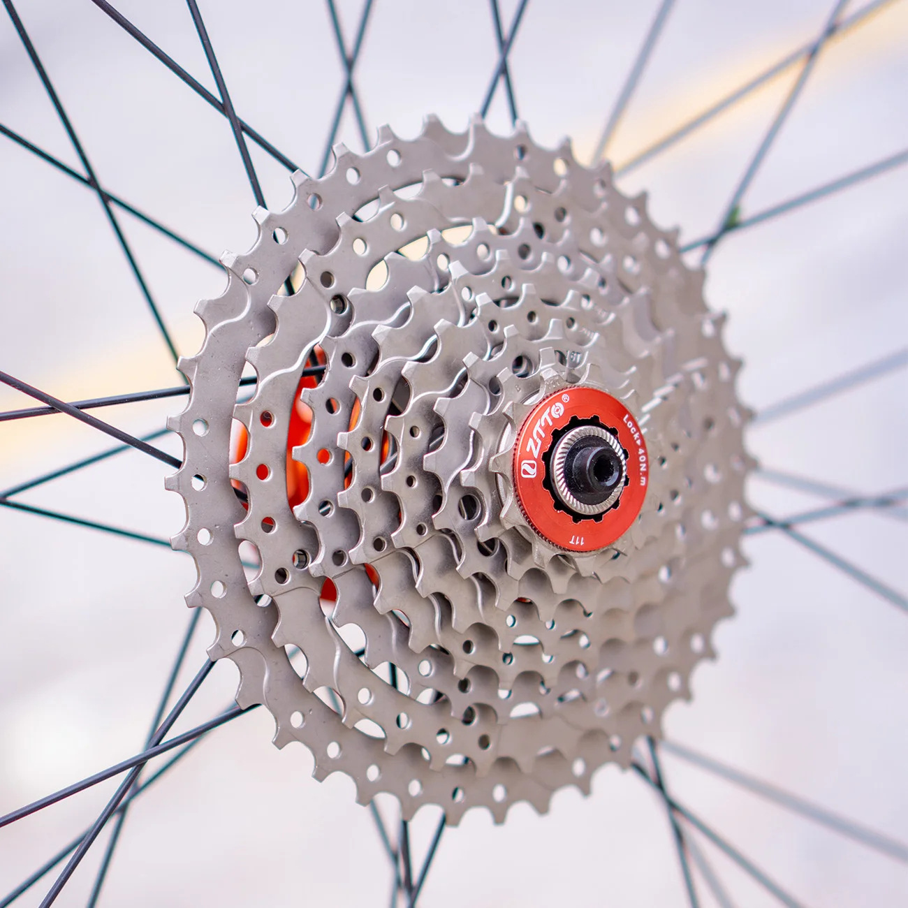 ZTTO/Persiguiendo el volante de la tarjeta de montaña de 8 velocidades Volante de la bicicleta de montaña de 24 velocidades Volante de la bicicleta de montaña 11-40T Volante de plata completa