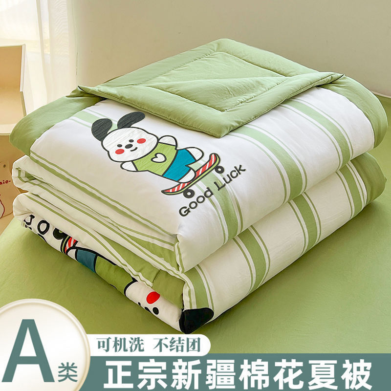 Hondou Home Textiles 新しいタイプ A 洗浄綿サマーキルト純粋な新疆綿キルトプリントサマークールキルトエアコンキルト薄いキルト|undefined