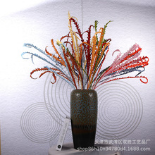 仿真塑料花芒草 沾色喷色 婚庆装饰吊顶 路引酒店布置出口厂家