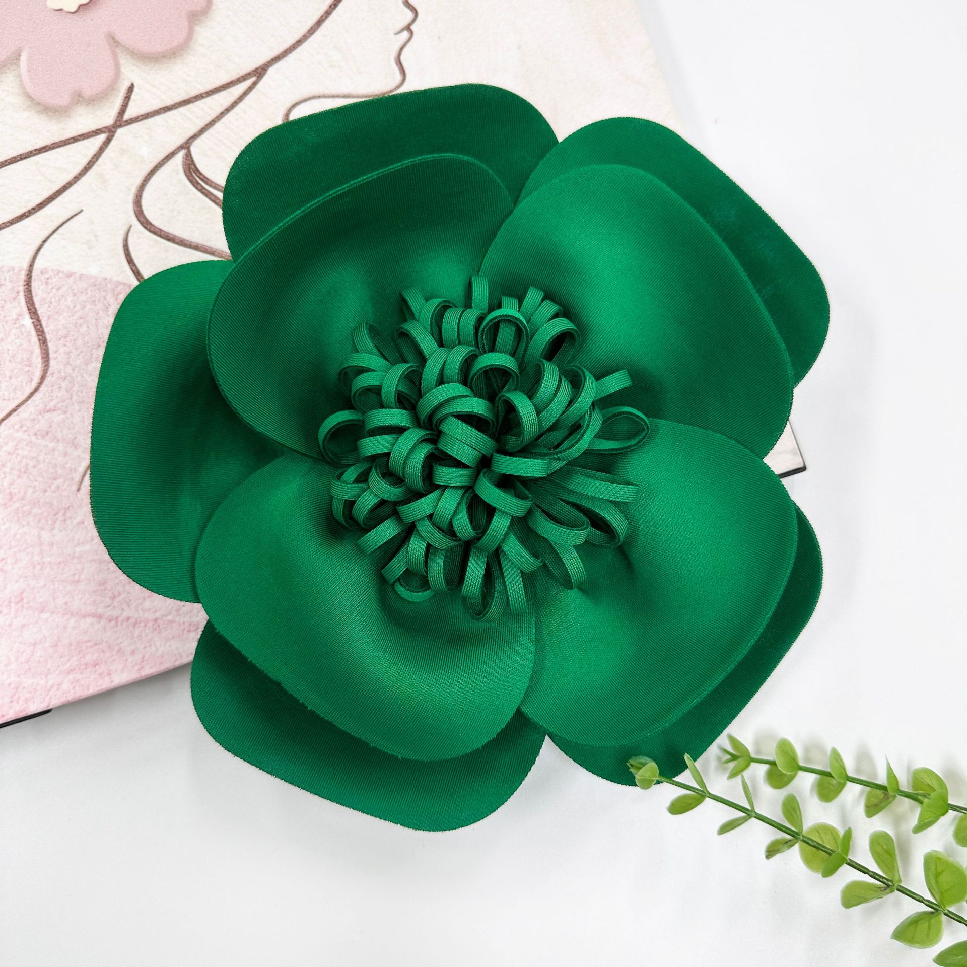 pétalos multicapa estereoscópicos brotes de flores de tela europea vestido de baño accesorios de moda ropa image 10