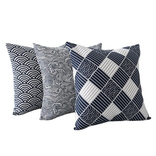 Japanese style cotton and linen pillowcase cushion cover living room office home sofa studio photography custom large pillow