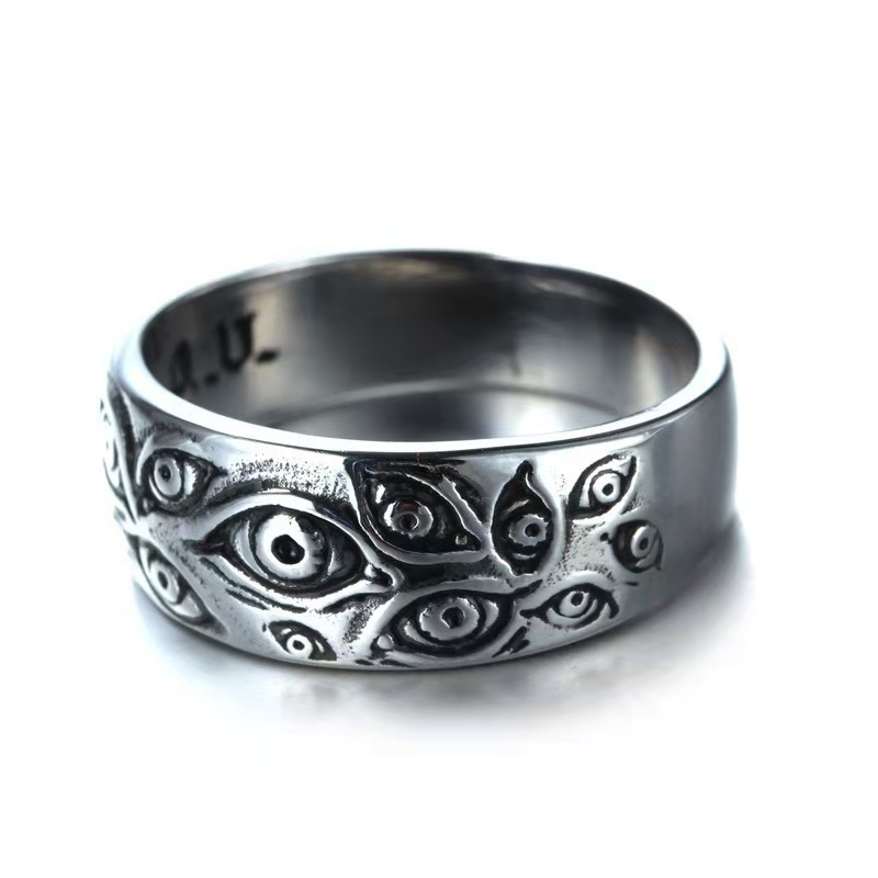 Ig Style Cool Style Eye Alloy Plating Men's Rings display picture 4