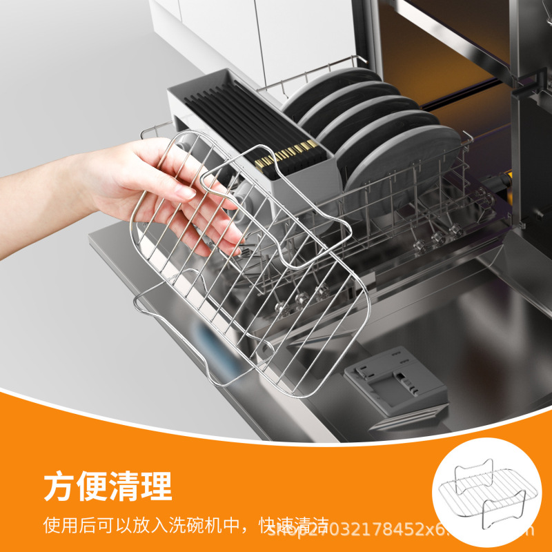 クロスボーダー热い贩売201ステンレス二重グリル蒸し器スポットダブルポットアクセサリー多机能空気フライヤーアクセサリー|undefined