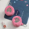 Brand fuchsia wallet, school bag, backpack accessory, pendant, headphones, key bag, Korean style