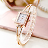 Fashionable swiss watch, electronic retro waterproof steel belt, bracelet, Korean style