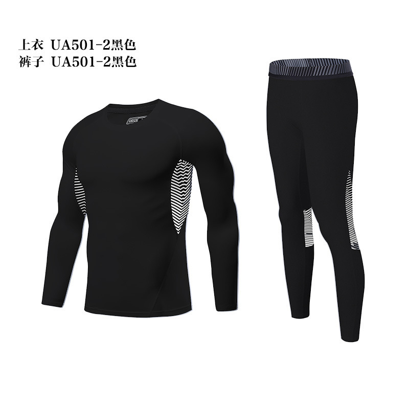 UA501 블랙 탑 + UA501 블랙 팬츠