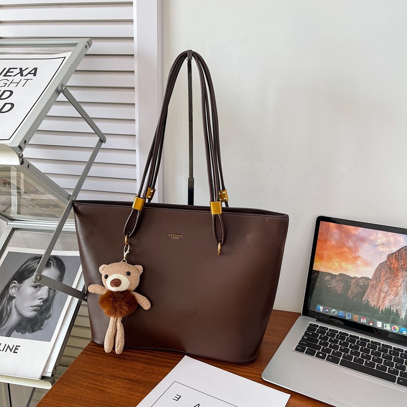 Tote Bag, Foreign Trade Soft Leather Handbag, New Versatile Commuter Large-Capacity Underarm Bag, High-Value Commuter Shoulder Bag Tote Bag, Foreign Trade Soft Leather Handbag, New Versatile Commuter Large-Capacity Underarm Bag, High-Value Commuter Shoulder Bag