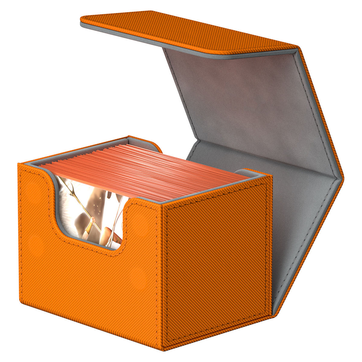 De gama alta de 100 + multi-funcional PU caja de tarjeta de juego de mesa MTG Ultraman tarjeta Bao Ke Meng Wanzhi tarjeta de almacenamiento al por mayor