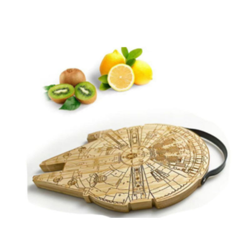 Transfronterizo bambú Star Wars tablero de corte de madera tallado tablero de corte de madera sólida dibujos animados Navidad