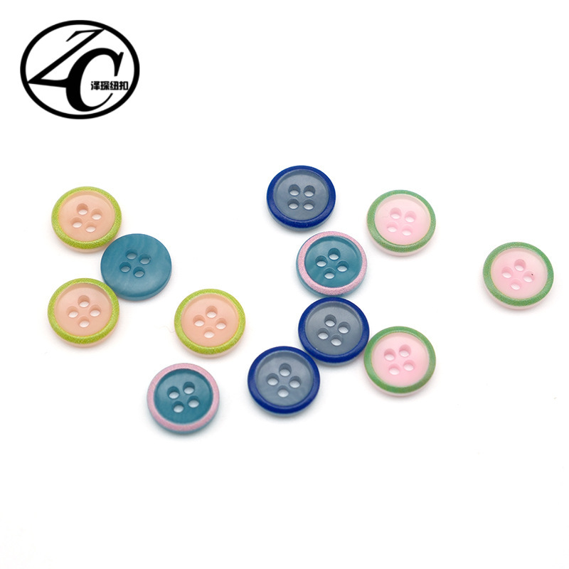 Colorful Fruit-Shaped Four-Hole Shirt Buttons, Cute Children's Clothing Sweater Cardigan Hand-Sewn Small Buttons, Handmade DIY Decoration