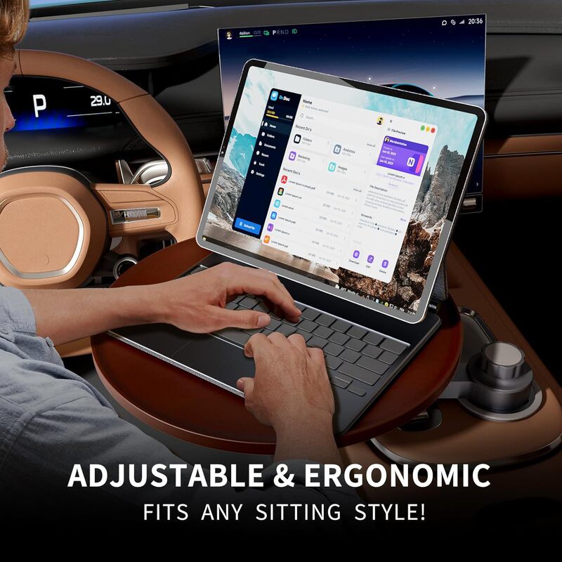 木製カートパレット、車内吊り下げ小さなテーブル、レジャーティートレイ、フルーツスナックトレイ、カートパレットカップホルダー|undefined