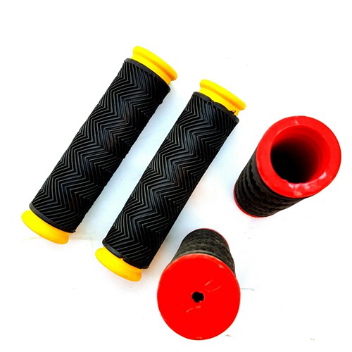 Bicycle two-color water pattern handlebar mountain bike two-way water ripple handlebar cover non-slip rubber handshake single-pass handlebar cover