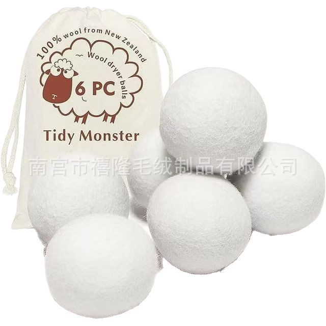 Bola de lana Bola de lana de secado anti-bobinado Bola de lana de secado de lana antiestática