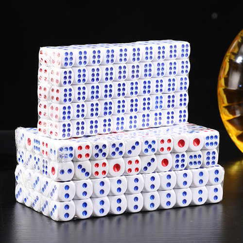 Wholesale dice dice sieve digital color dice plastic dice KTV bar and nightclub supplies 100 pieces wholesale
