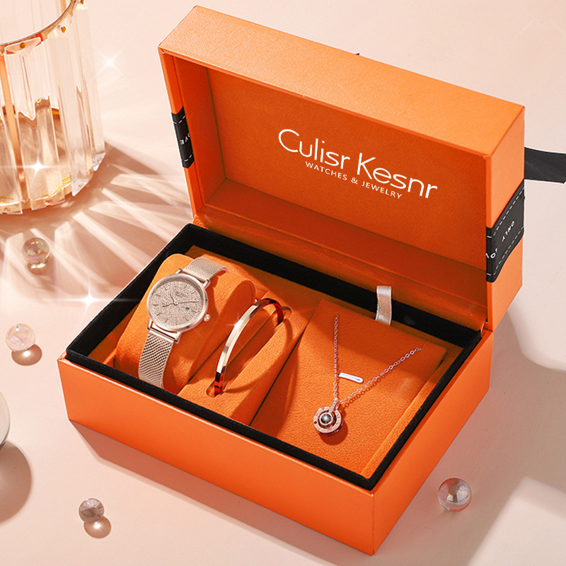 Culisr Kesnr Gypsophila Watch Women's Light Luxury Niche Fashion Waterproof Wristwatch Birthday Gift for Girlfriend