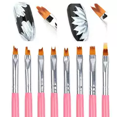 New Multi-Function Nail Art Pen Set with Delicate Handle - Nail Art Pen, Painting Pen, Blending Pen, Nail Brush Kit