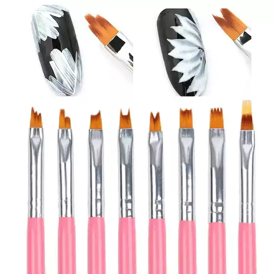 New Multi-Function Nail Art Pen Set with Delicate Handle - Nail Art Pen, Painting Pen, Blending Pen, Nail Brush Kit