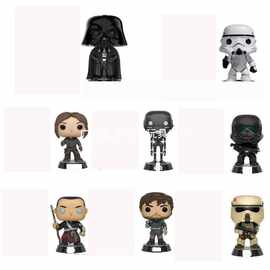 FUNKO POP星球大战外传 侠盗一号手办公仔模型摆件黑武士 K-2SO