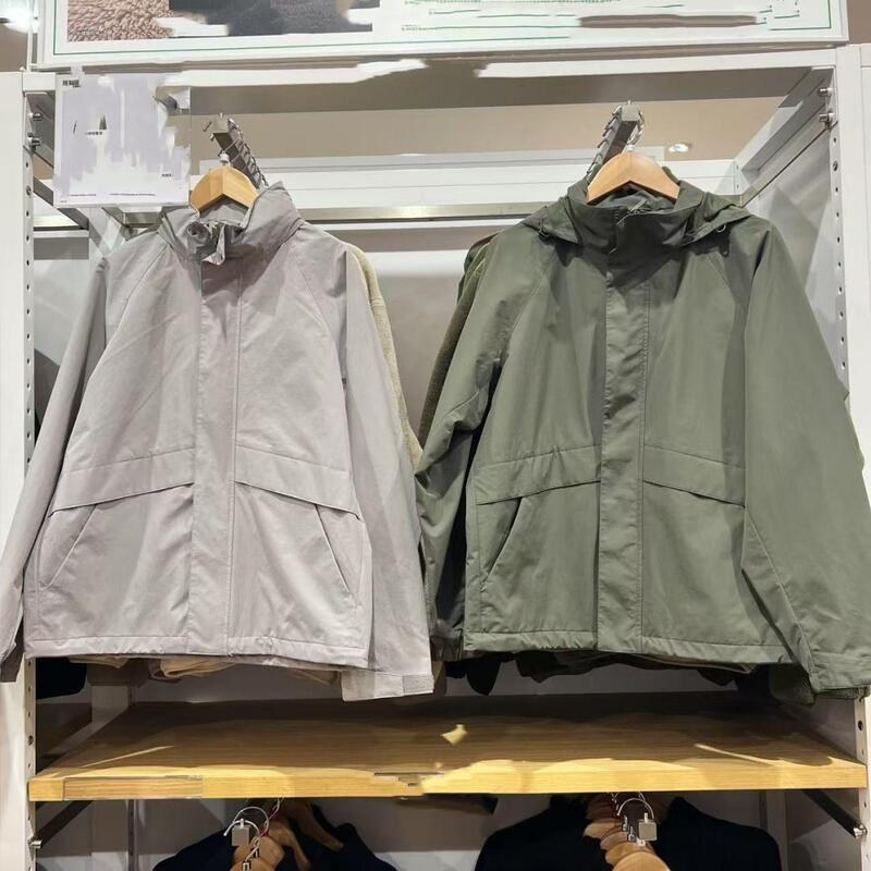 Men's and Women's Windproof Stand Collar Jacket Casual Hooded Outdoor Jacket Spring New Top 475038